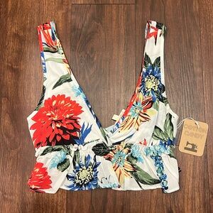 Cotton Candy Floral Crop Top